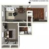 715 SF FLoor Plan